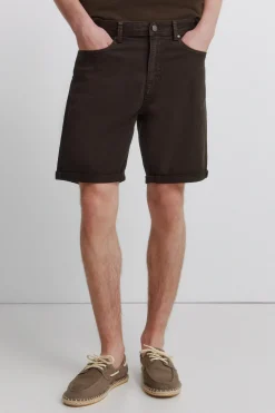 Bermuda 5 poches lav&eacute;e slim fit