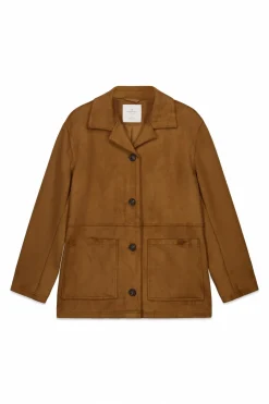 Blazer en daim synthétique
