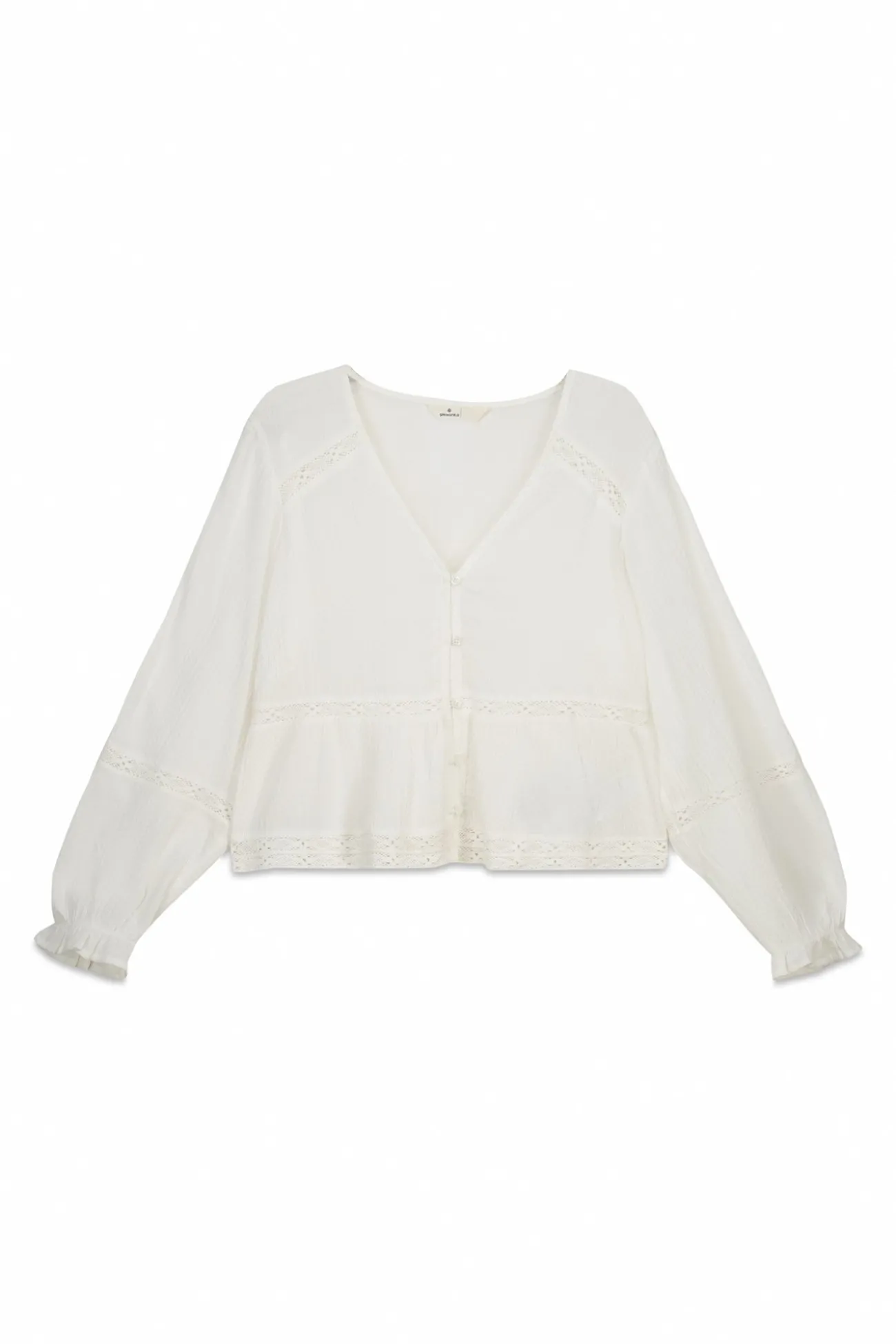 Blouse romantique blanche