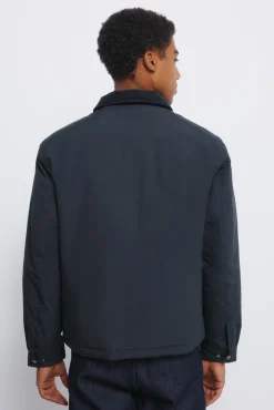 Blouson à col en velours côtelé