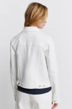 Blouson en denim écru