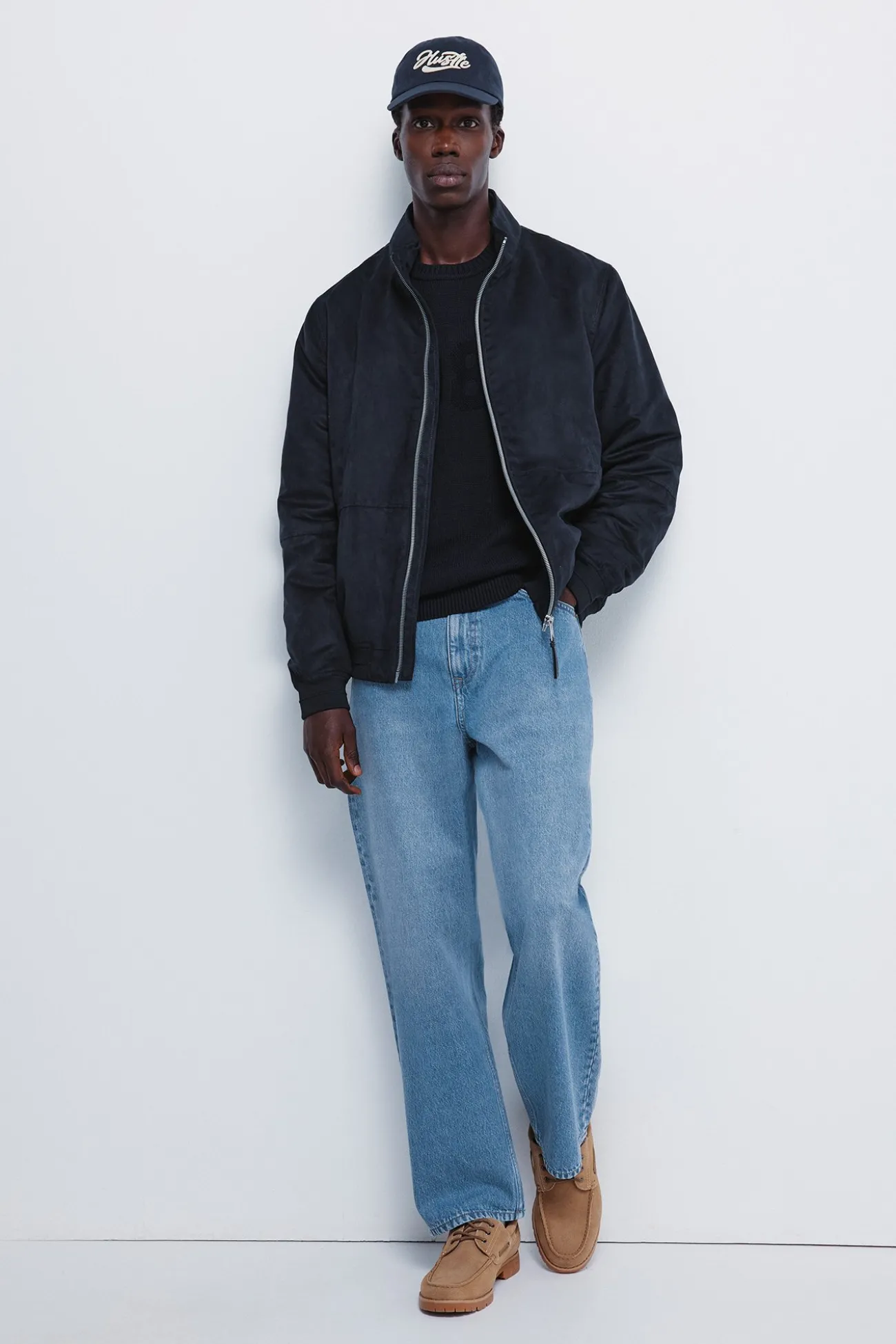Blouson matelassé effet daim