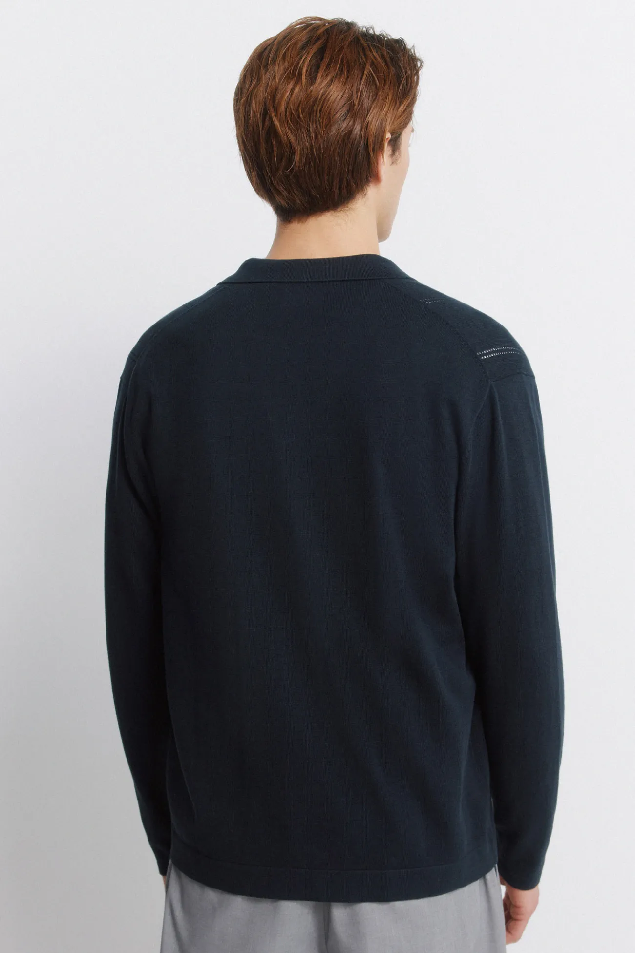 Cardigan à boutons col polo