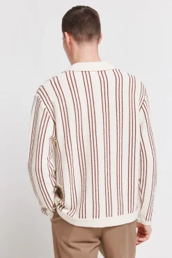 Cardigan à rayures fantaisie