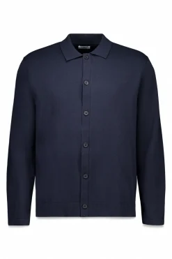 Cardigan boutonné à col polo
