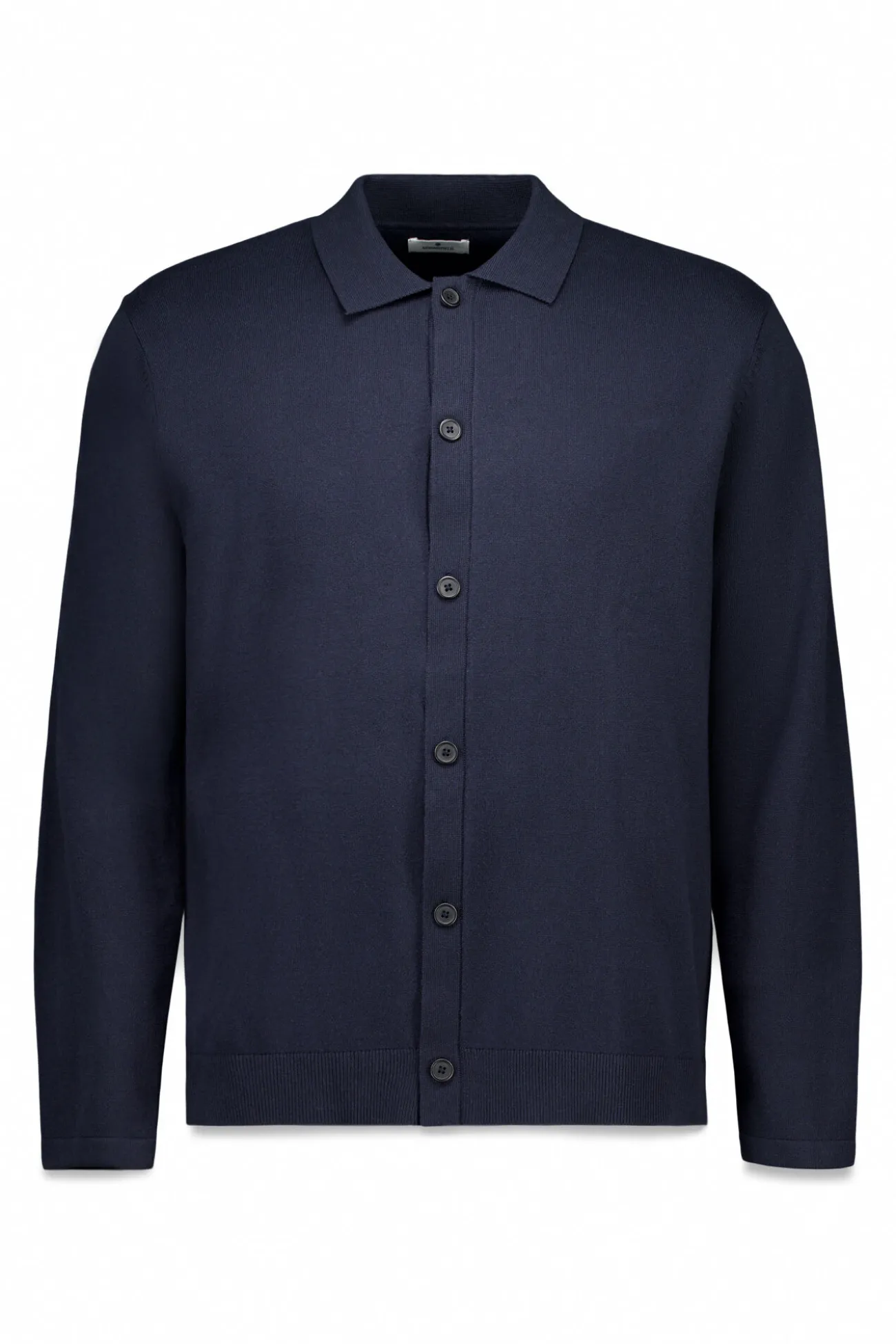 Cardigan boutonné à col polo
