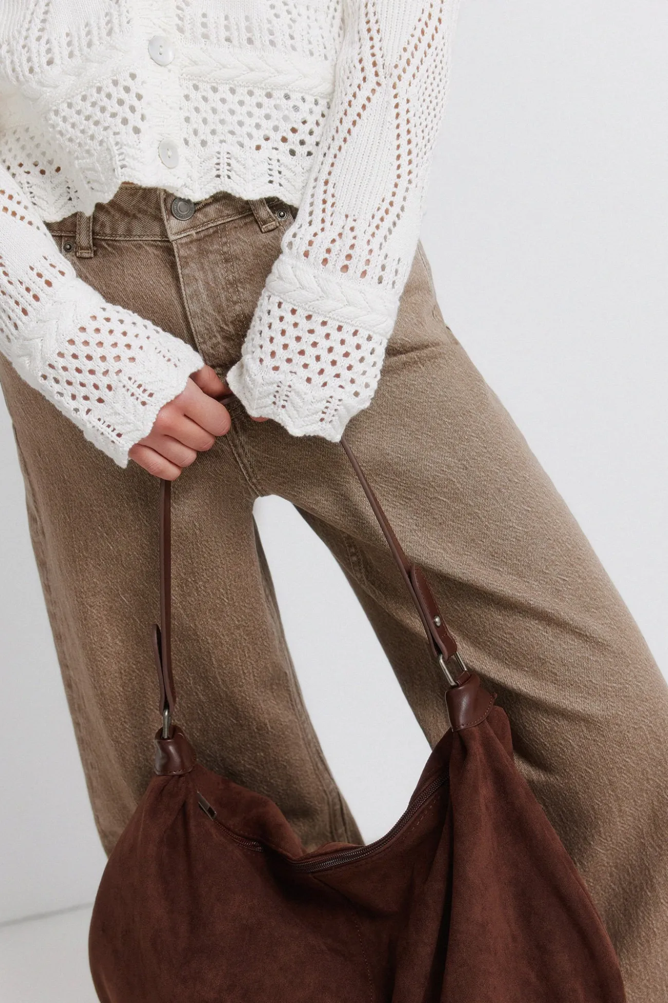 Cardigan pointelle