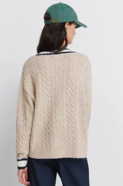 Cardigan torsadé