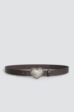 Ceinture à boucle cœur