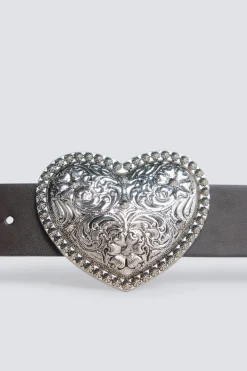 Ceinture à boucle cœur
