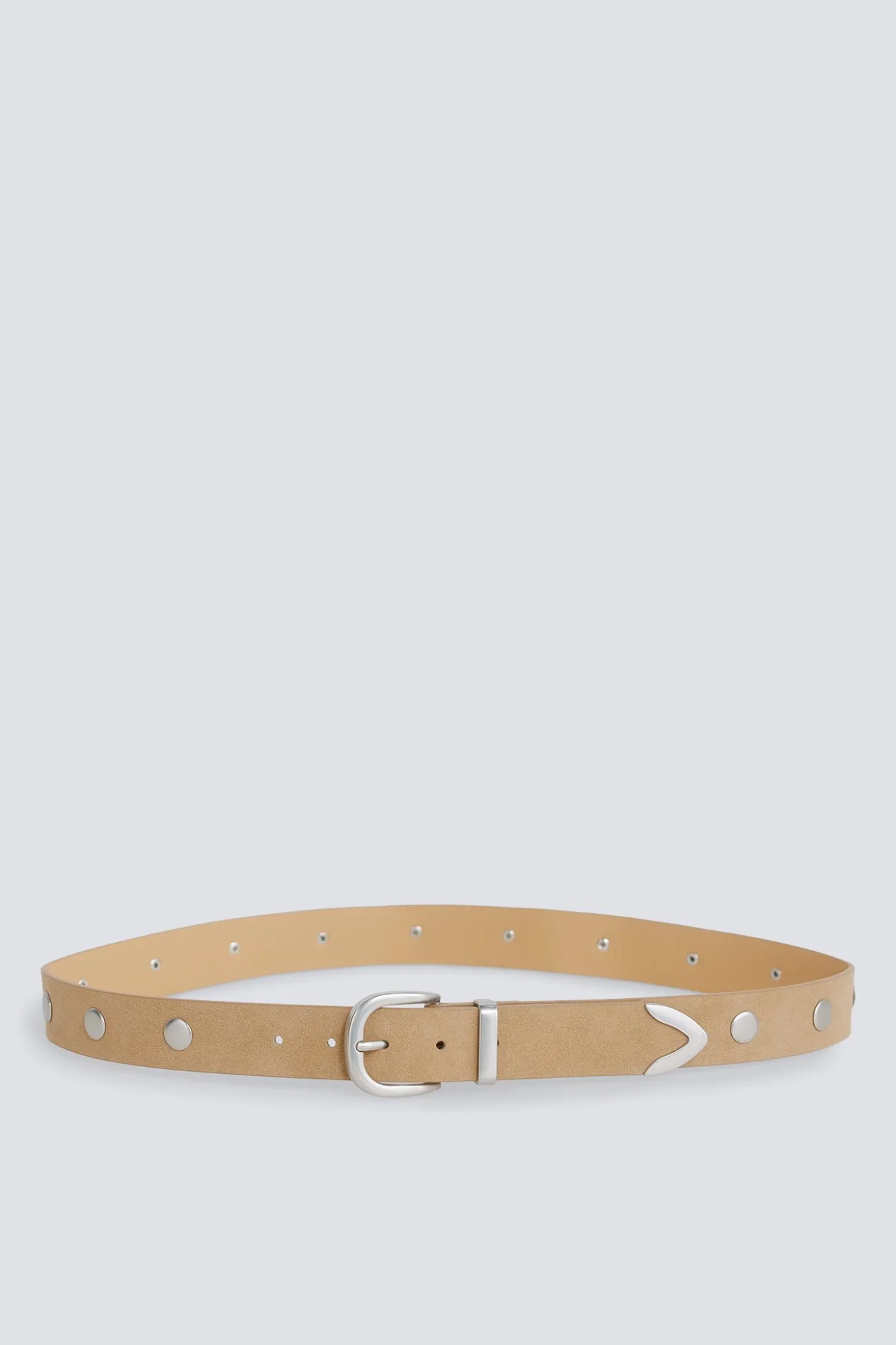 Ceinture à clous en daim