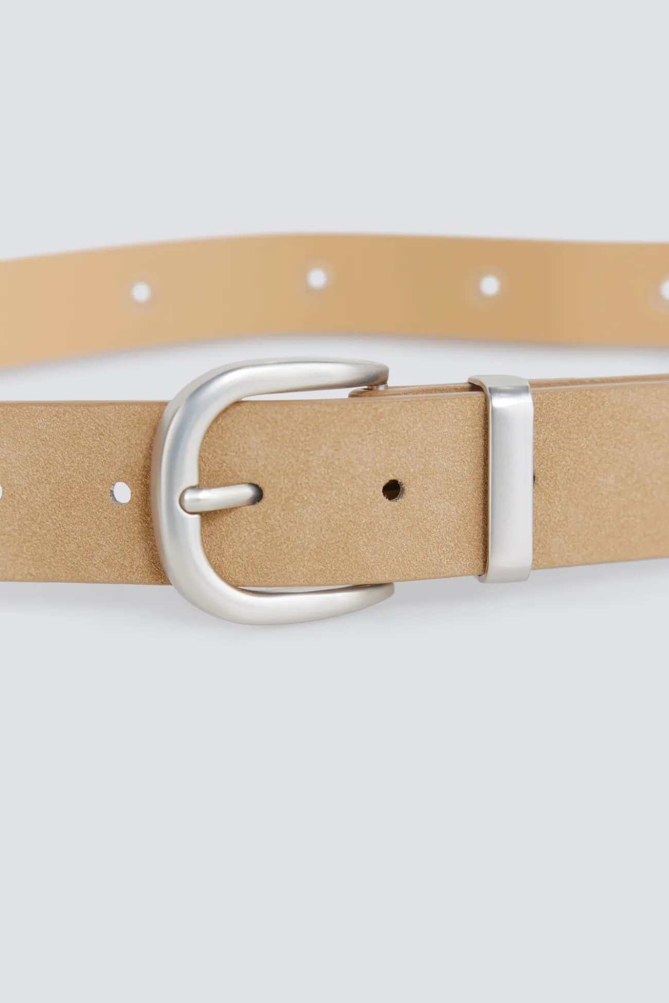 Ceinture à clous en daim