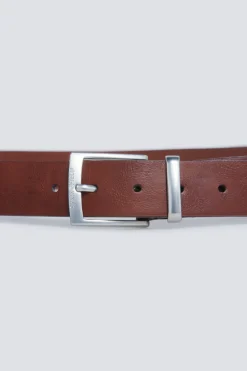 Ceinture effet cuir avec couture centrale