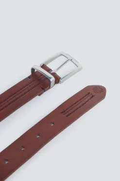 Ceinture effet cuir avec couture centrale