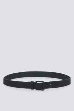 Ceinture effet cuir boucle métallique