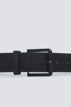 Ceinture effet cuir boucle m&eacute;tallique
