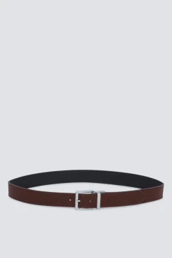 Ceinture effet cuir réversible