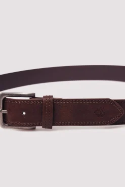 Ceinture effet cuir surpiqûres
