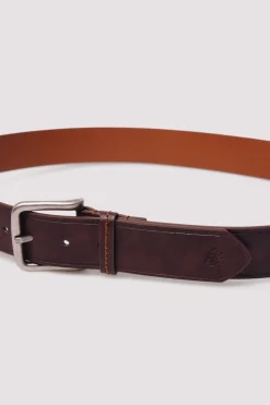 Ceinture effet cuir surpiqûres