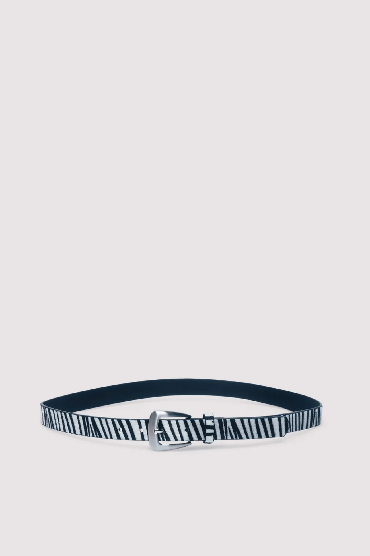 Ceinture fine en zèbre