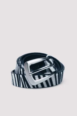 Ceinture fine en z&egrave;bre