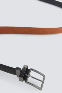 Ceinture r&eacute;versible micro-perfor&eacute;e