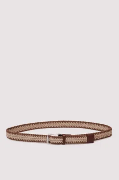 Ceinture tress&eacute;e bicolore