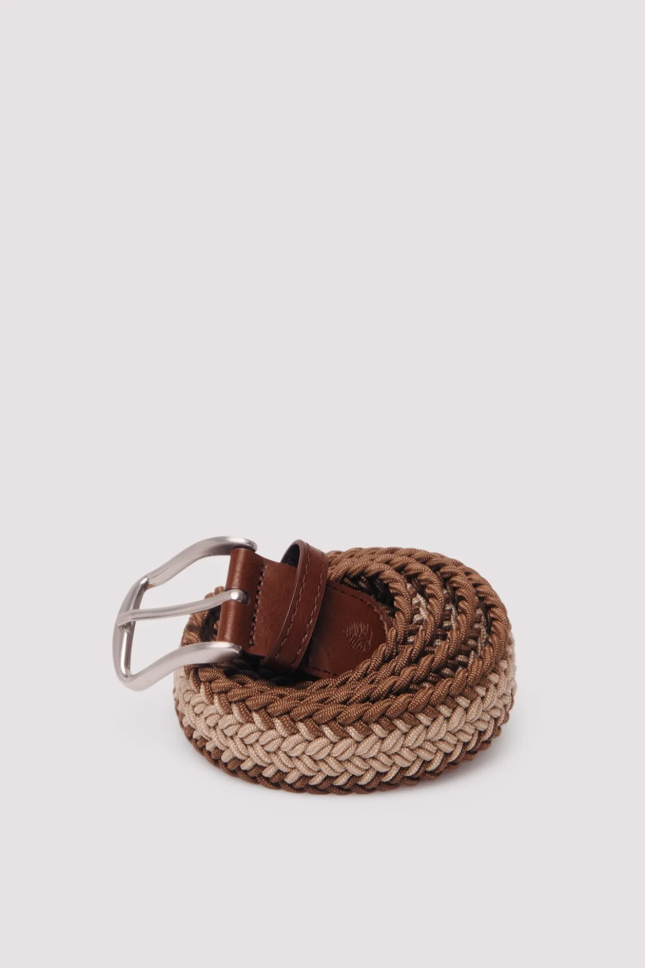 Ceinture tressée bicolore