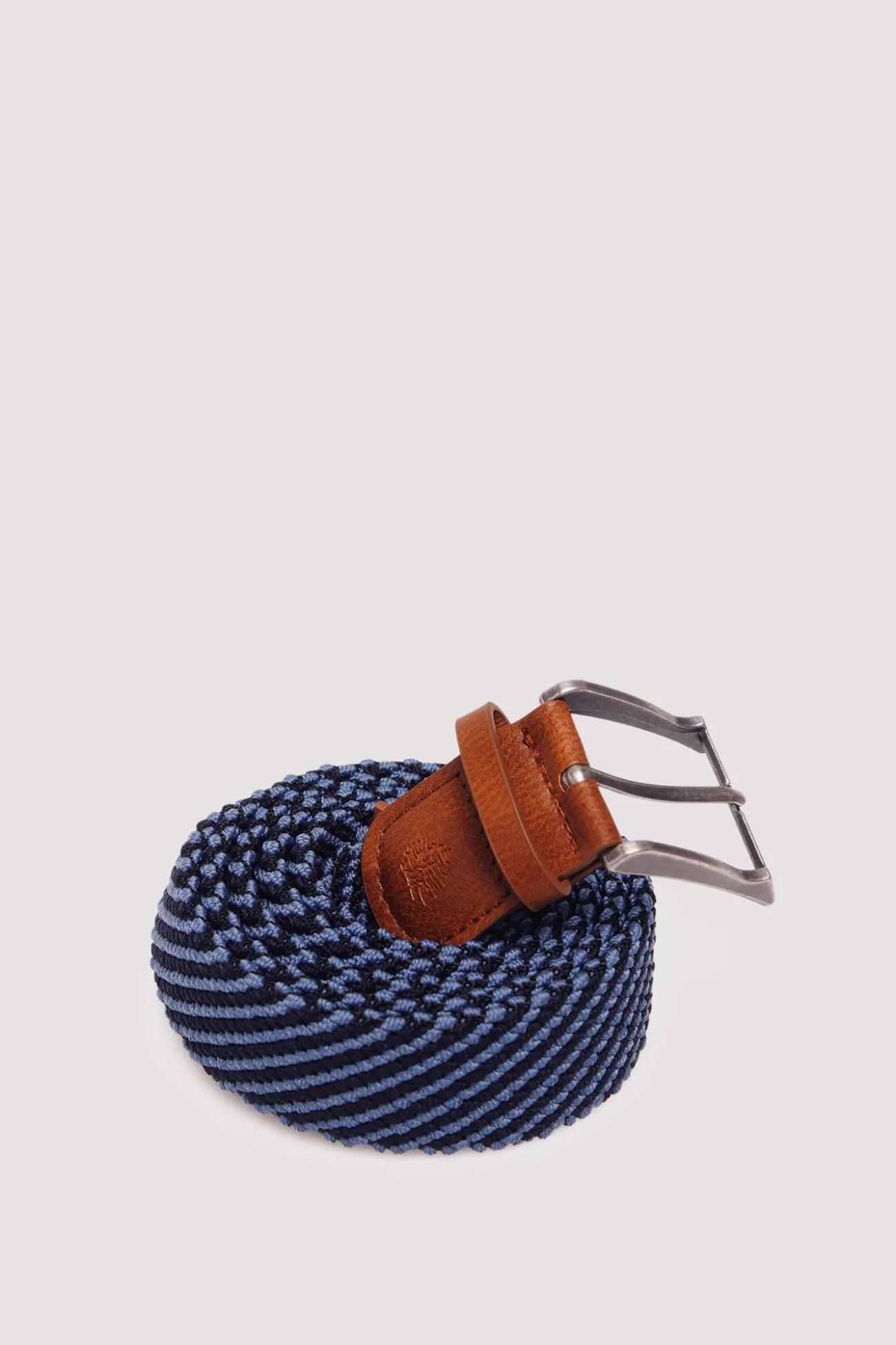 Ceinture tressée bicolore
