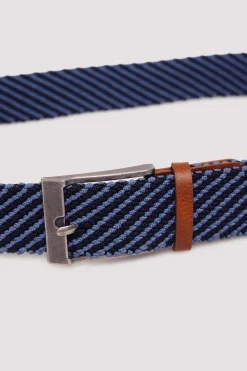 Ceinture tressée bicolore