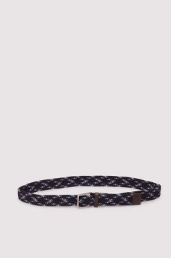 Ceinture tress&eacute;e multicolore