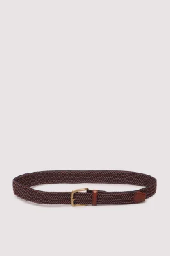 Ceinture tress&eacute;e multicolore