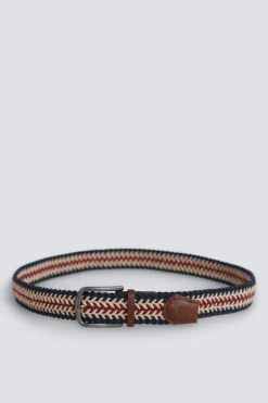 Ceinture tress&eacute;e tricolore