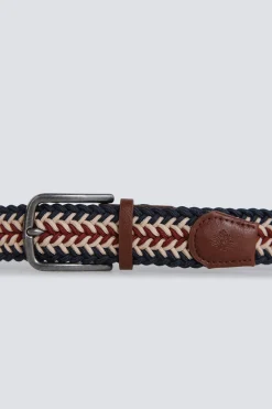 Ceinture tress&eacute;e tricolore