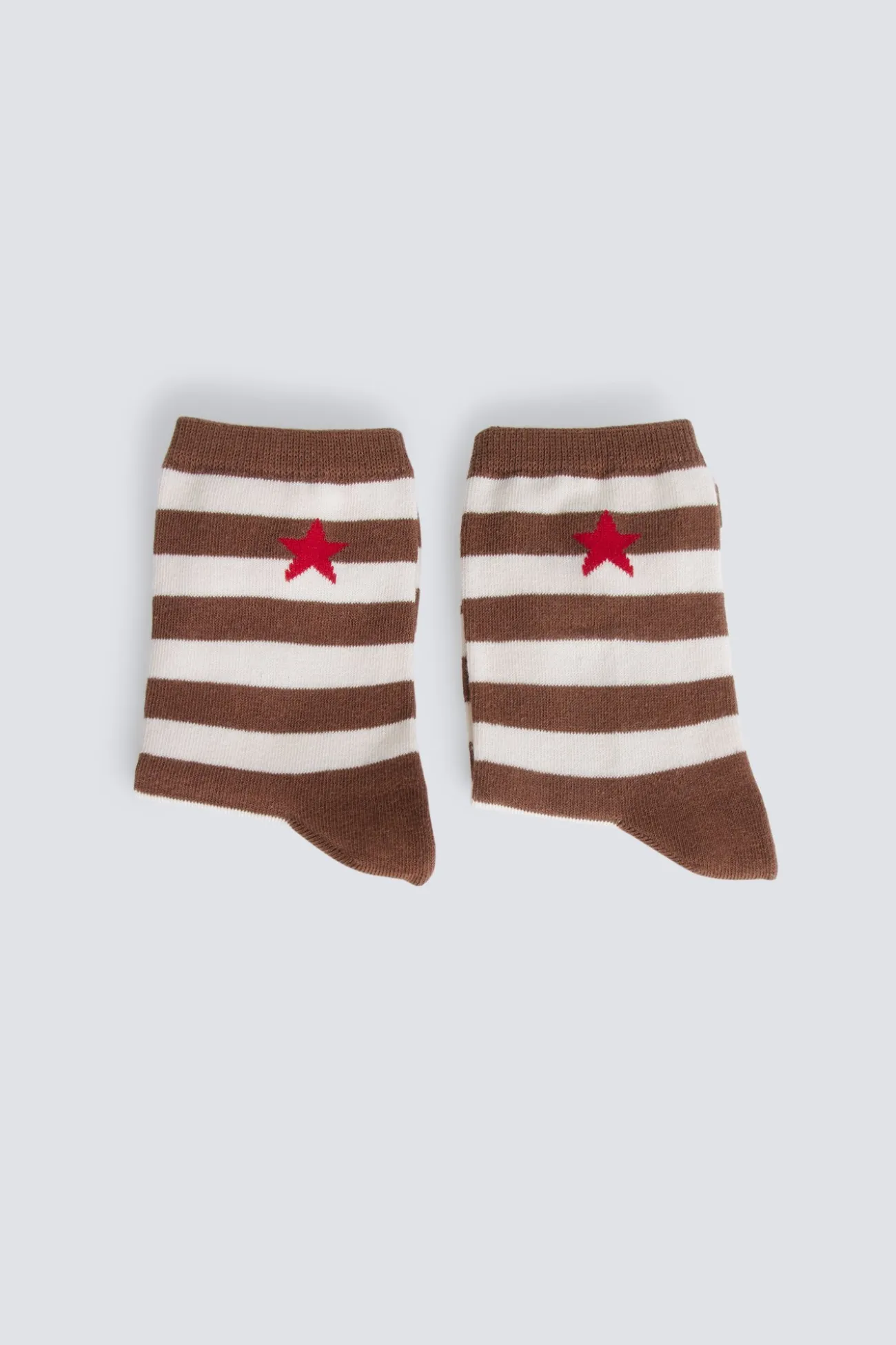 Chaussette longue à rayures étoile