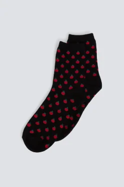 Chaussette longue imprim&eacute; tomates
