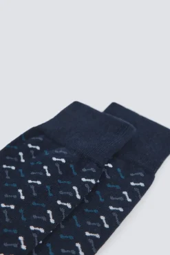 Chaussette longue micro broderies