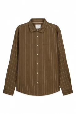 Chemise &agrave; rayures en lin