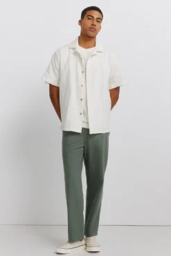 Chemise bowling manches courtes jacquard