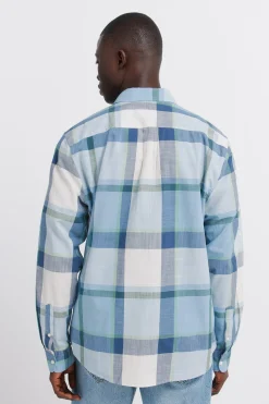 Chemise en coton &agrave; carreaux l&eacute;g&egrave;re