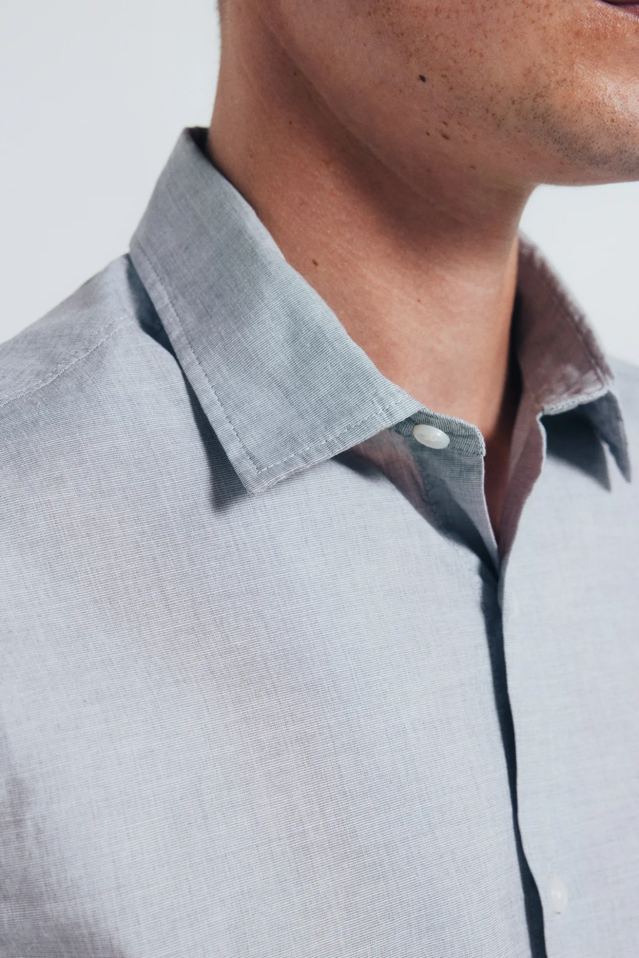 Chemise en coton avec bordure