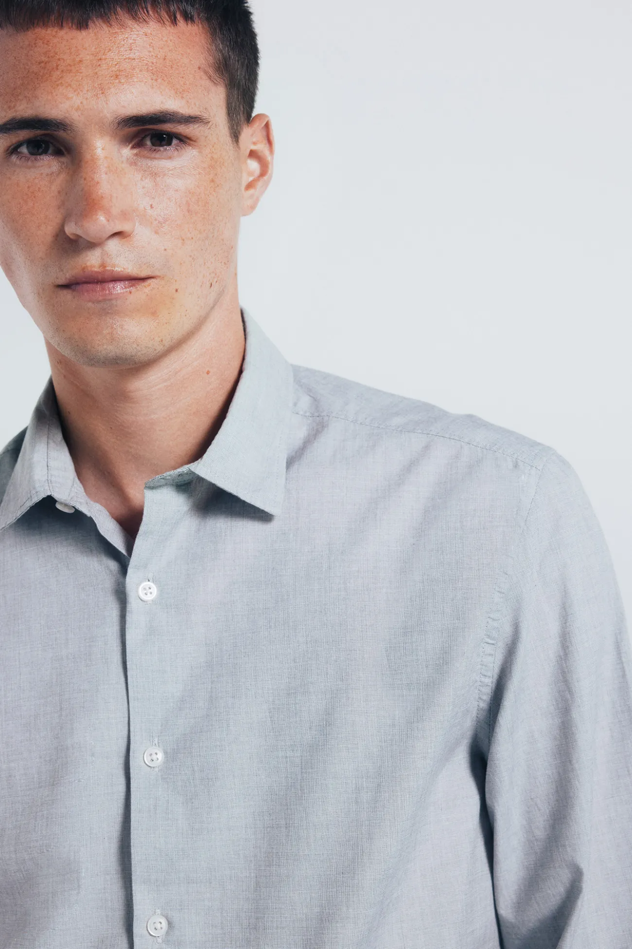 Chemise en coton avec bordure