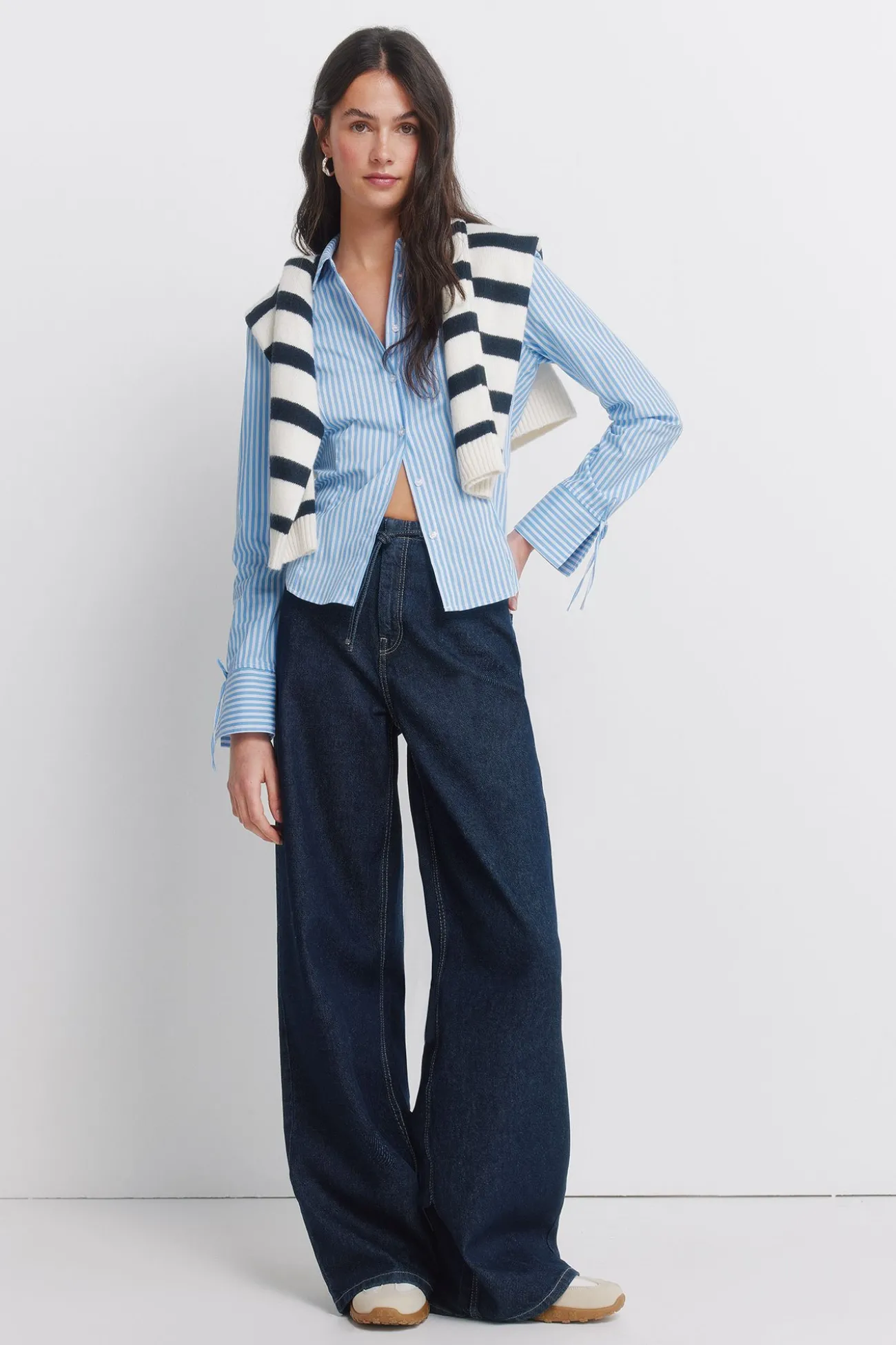 Chemise en coton cintrée