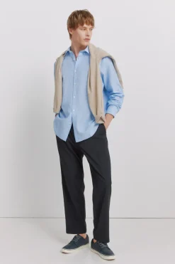 Chemise en lin à rayures