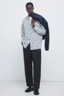 Chemise jacquard ethnique