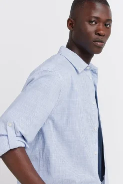 Chemise l&eacute;g&egrave;re micro-rayures