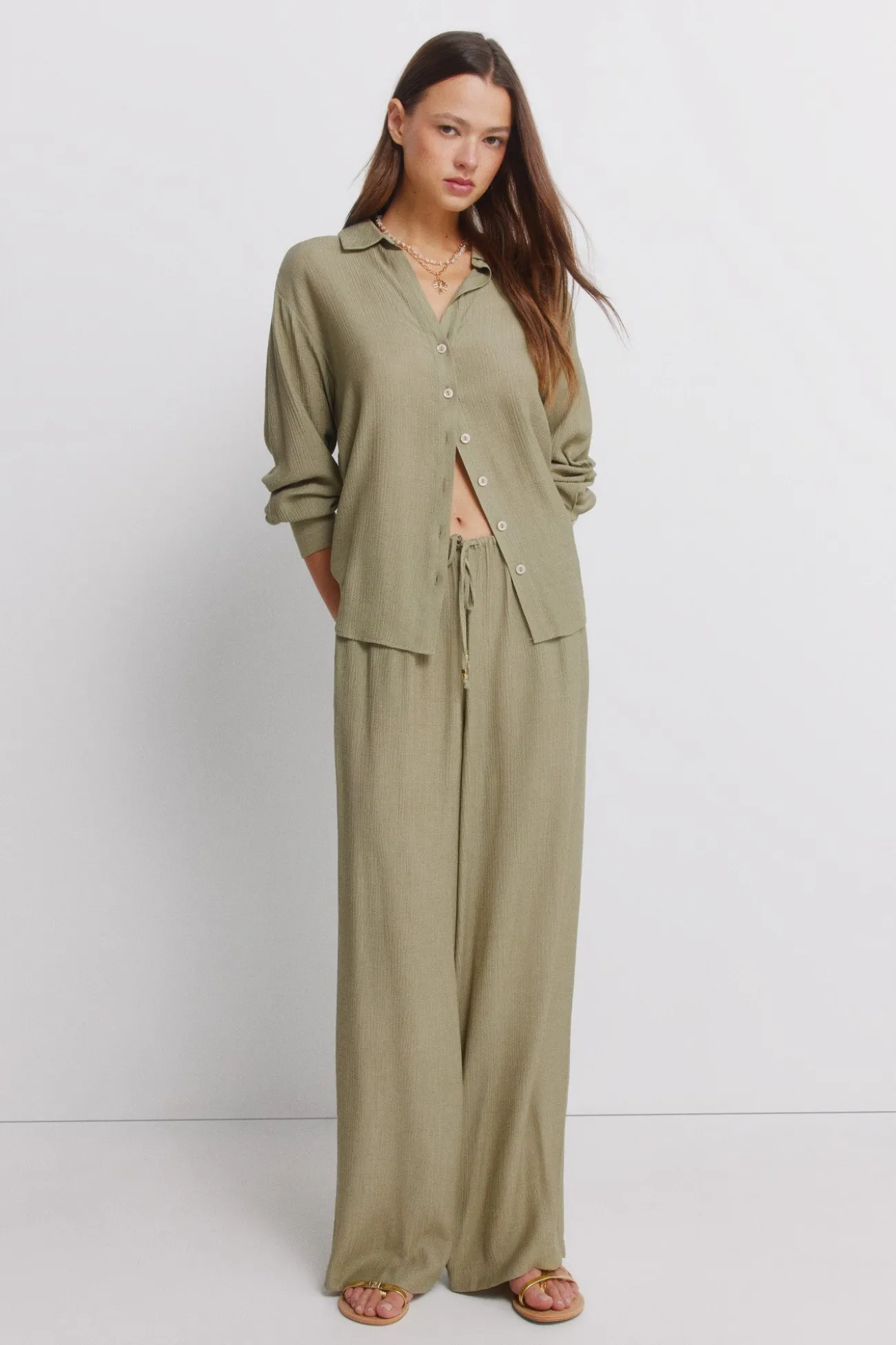 Chemise manches longues à rayures
