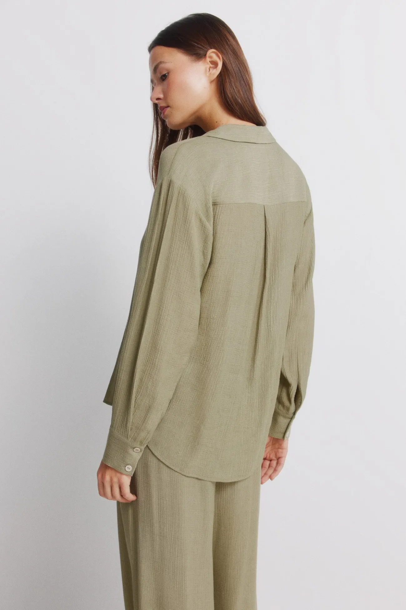 Chemise manches longues à rayures