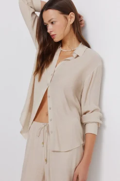 Chemise manches longues à rayures