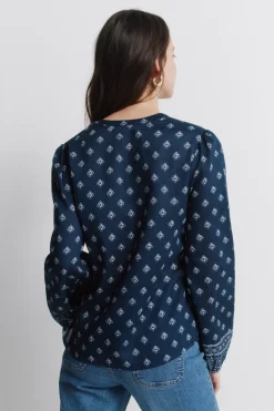 Chemise manches longues imprimée